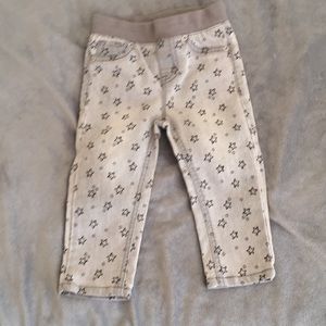 Cute Jeans Grey with Black Stars - 18 month